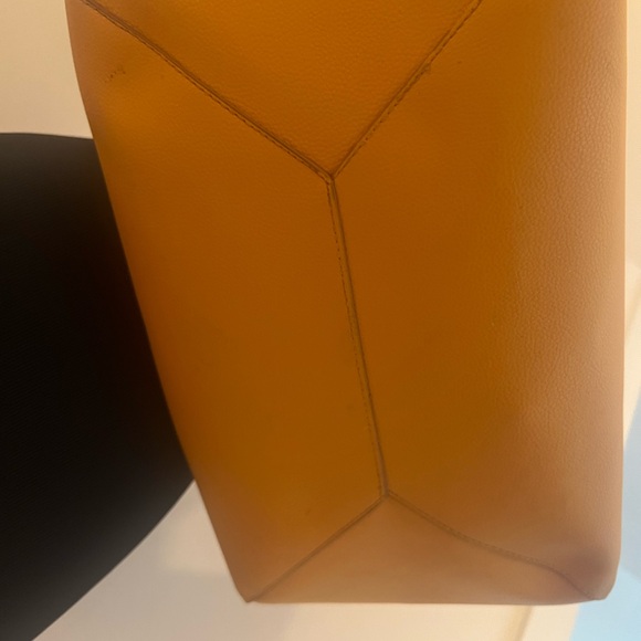 Tommy Bahama Mustard Yellow Reversible Tote with Pouch - Picture 7 of 10